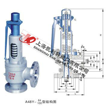 A48H、A48Y帶扳手彈簧全啟式安全閥